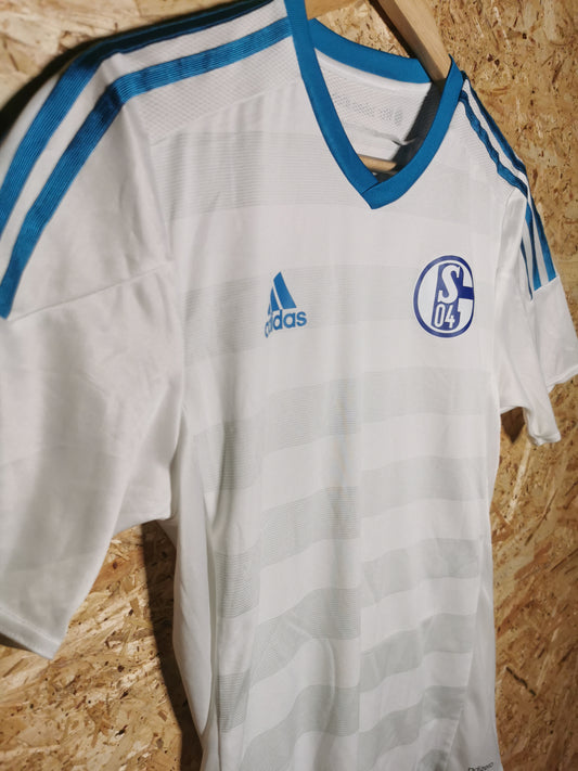 Authentic Schalke 2015 Adidas Away Short Sleeve Kitroom Issued Football Shirt (Image 2)