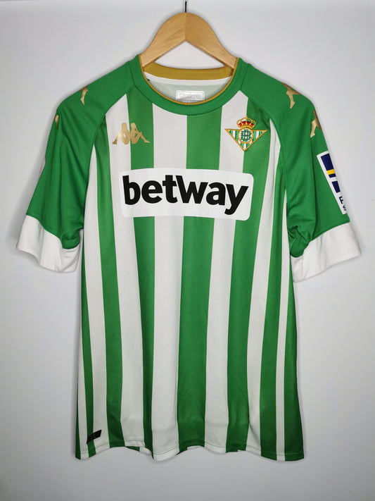 2019 Real Betis Home Squad Signed Joaquin Match Issued, Large