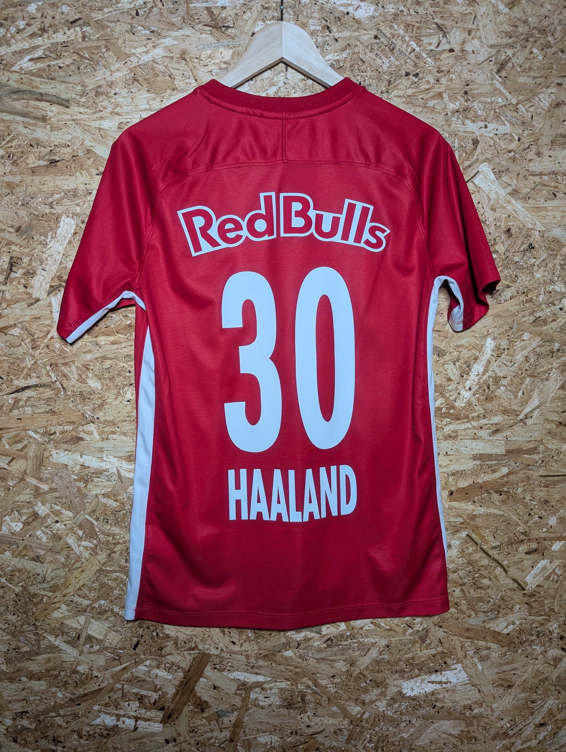 Authentic Red Bull Salzburg 2019 Nike Home Football Shirt 'Haaland 30' (Image 2)