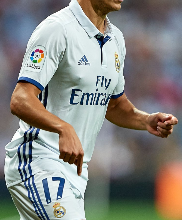 2016 Real Madrid Home Match Worn 'Vazquez 17' vs Villarreal
