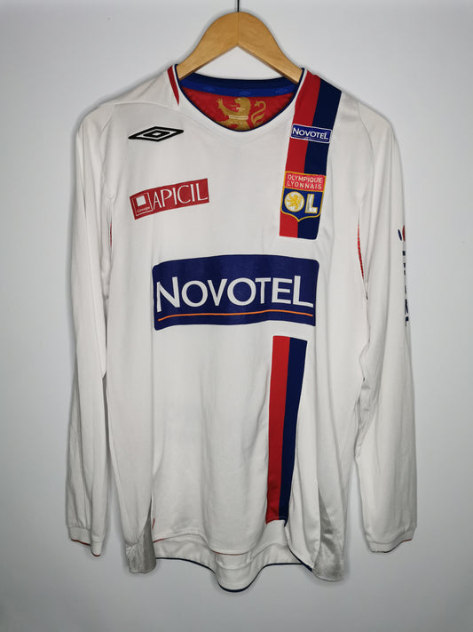 2006 Lyon Home Long Sleeve Karim Benzema Match Issued #19, X Large