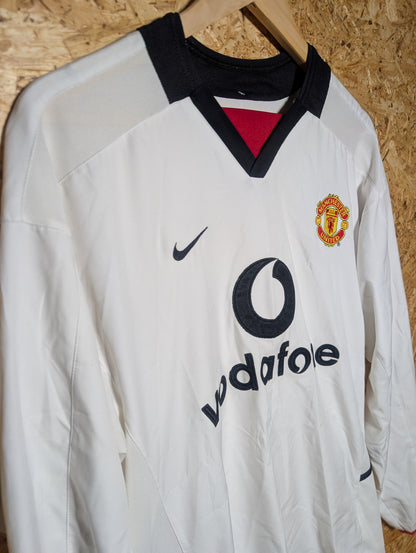 Manchester United Away 2002 Nike Long Sleeve Authentic Football Shirt, Medium