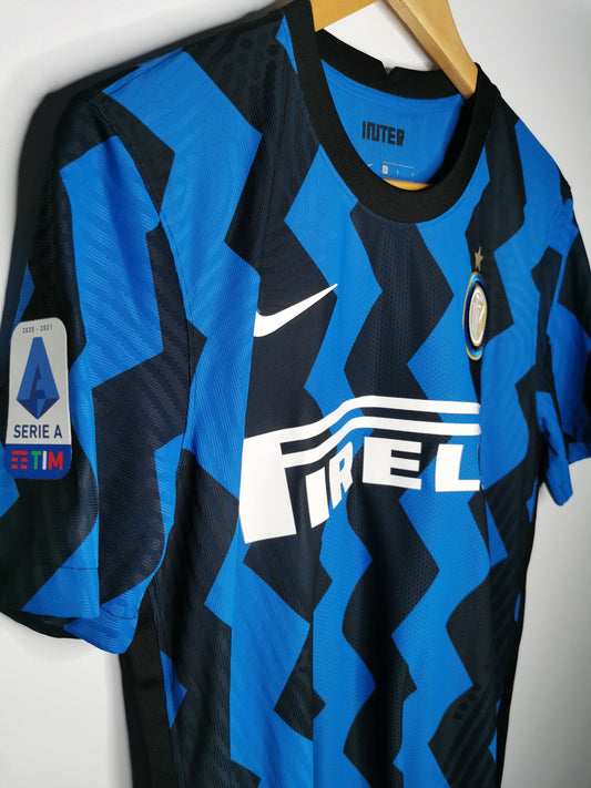 Authentic 2020 Inter Milan Home Romelu Lukaku Player Spec signed (Image 2)