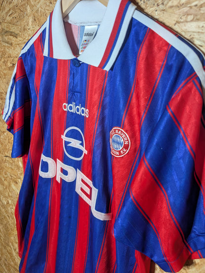 Authentic Bayern Munich 1995 Adidas Home Football Shirt 'Klinsmann 18' (Image 4)