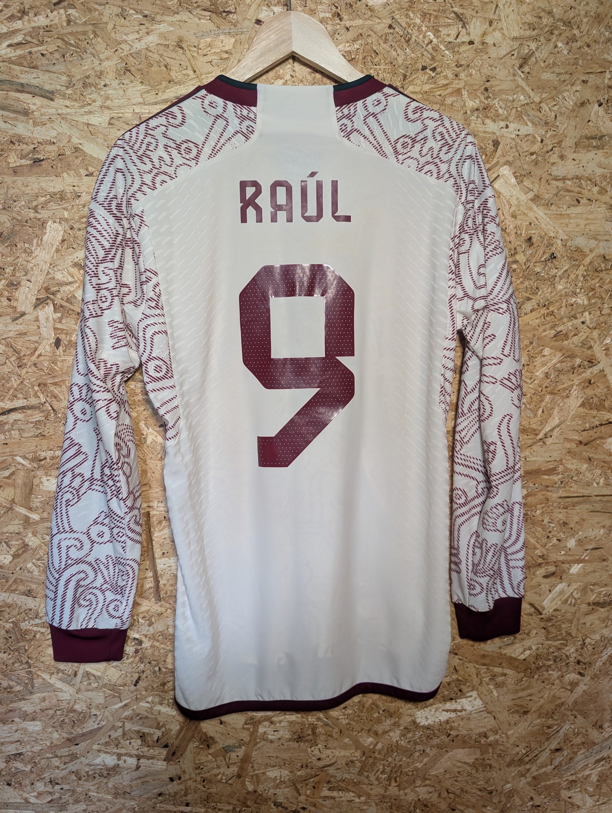 Authentic Mexico 2022 Adidas Away Long Sleeve BNWT 'Raul Jimenez 9' Player Spec Football Shirt - Image 2