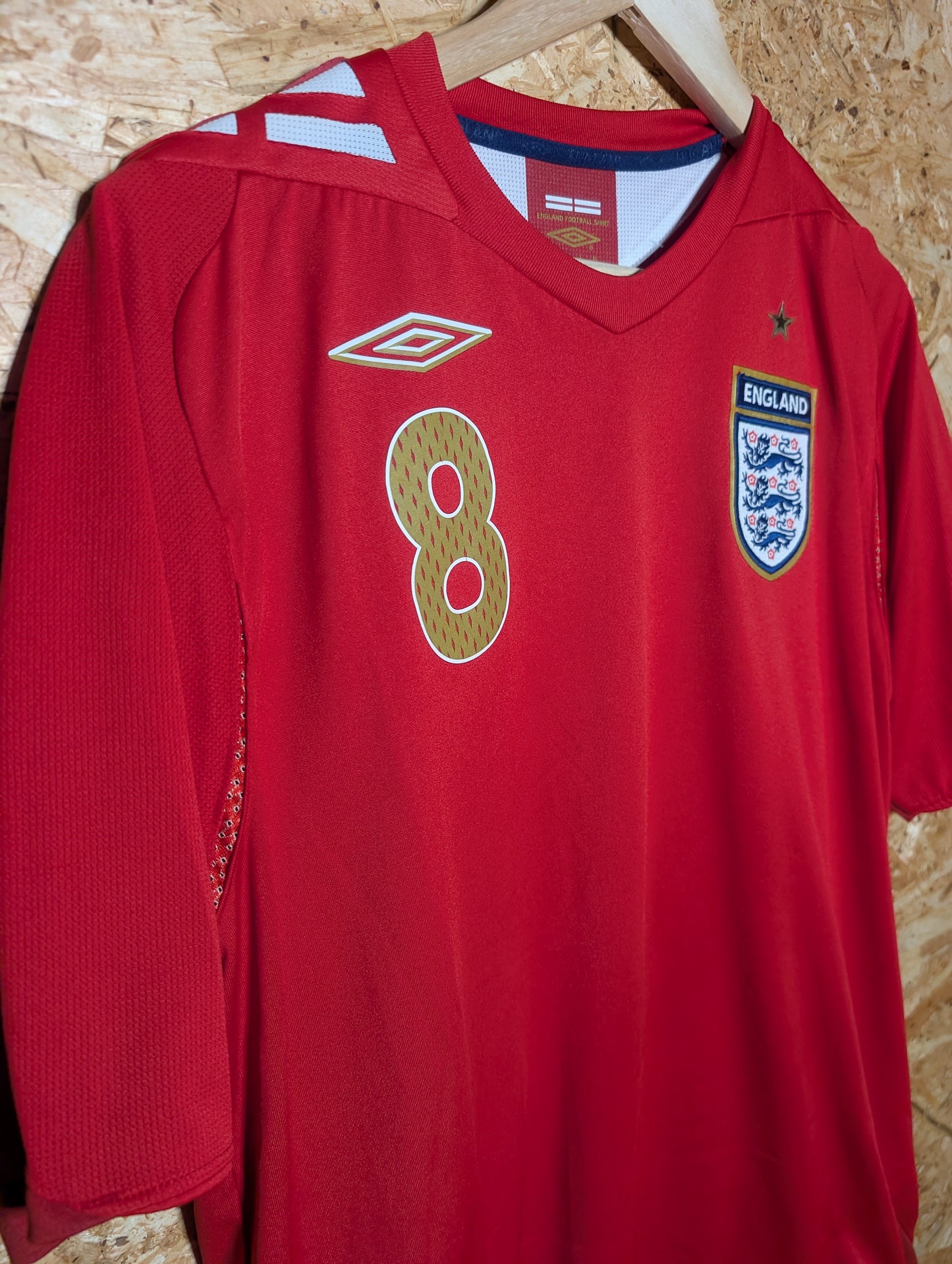 Authentic England 2006 Umbro Away 'Lampard 8' Authentic Football Shirt - Image 3