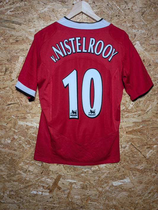 Manchester United Home 2004 Nike Authentic Football Shirt 'V. Nistelrooy 10', Medium