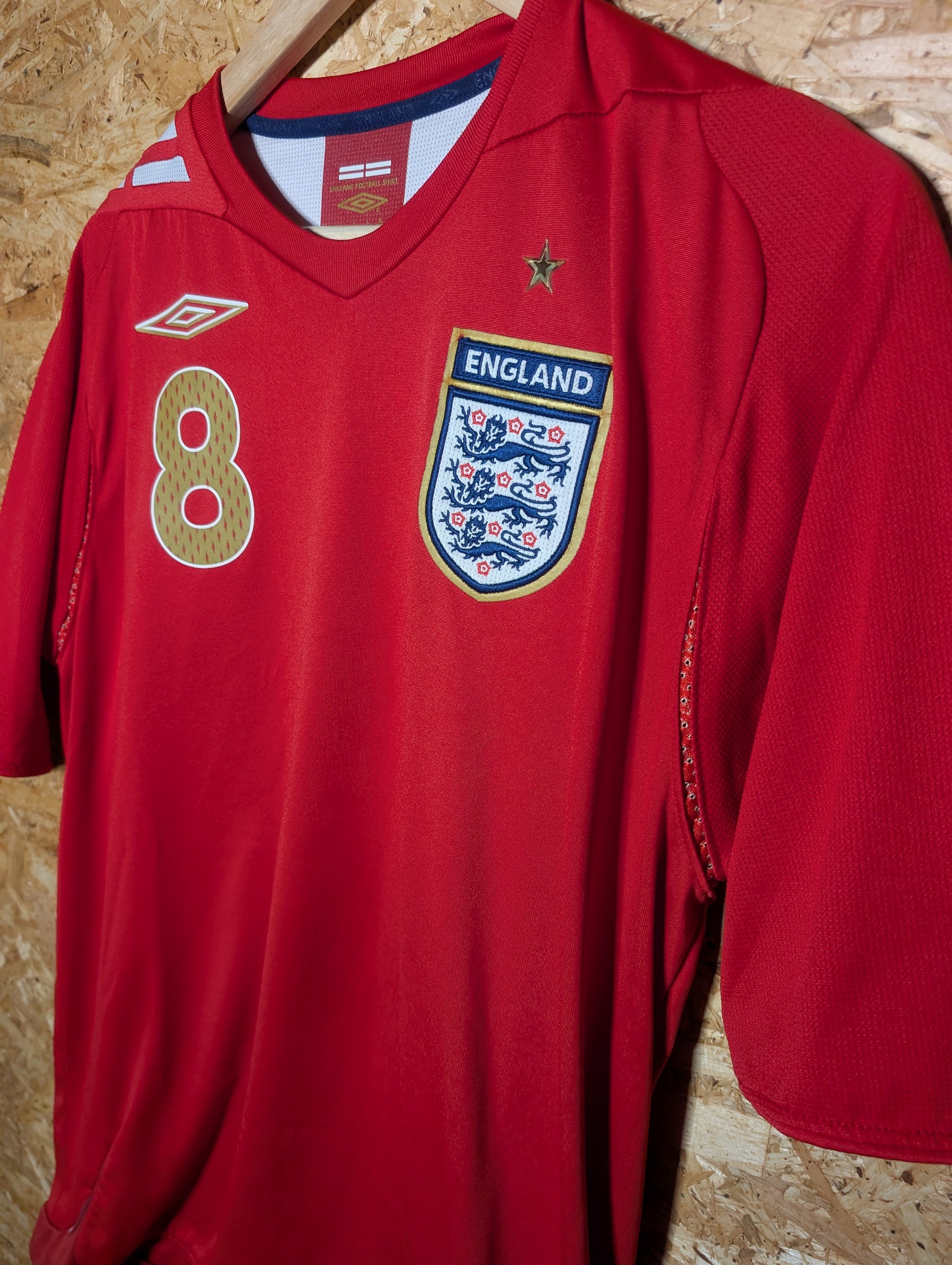 Authentic England 2006 Umbro Away 'Lampard 8' Authentic Football Shirt - Image 4
