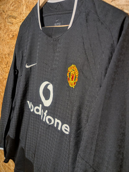 Manchester United Away 2003 Nike Long Sleeve Authentic Football Shirt, Large