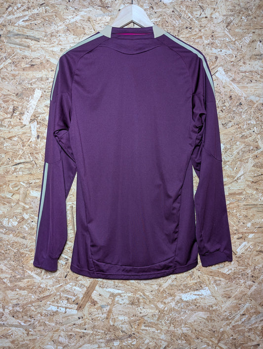 Authentic Lyon 2010 Adidas Long Sleeve Player Spec Away Football Shirt (Image 2)