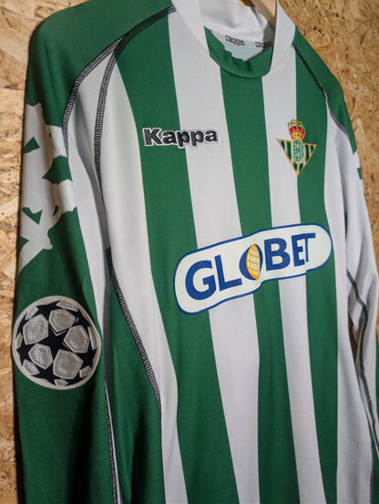 2005 Real Betis Home Long Sleeve Matchworn 'R. Oliveira 12' vs Chelsea (19th Oct 2005)
