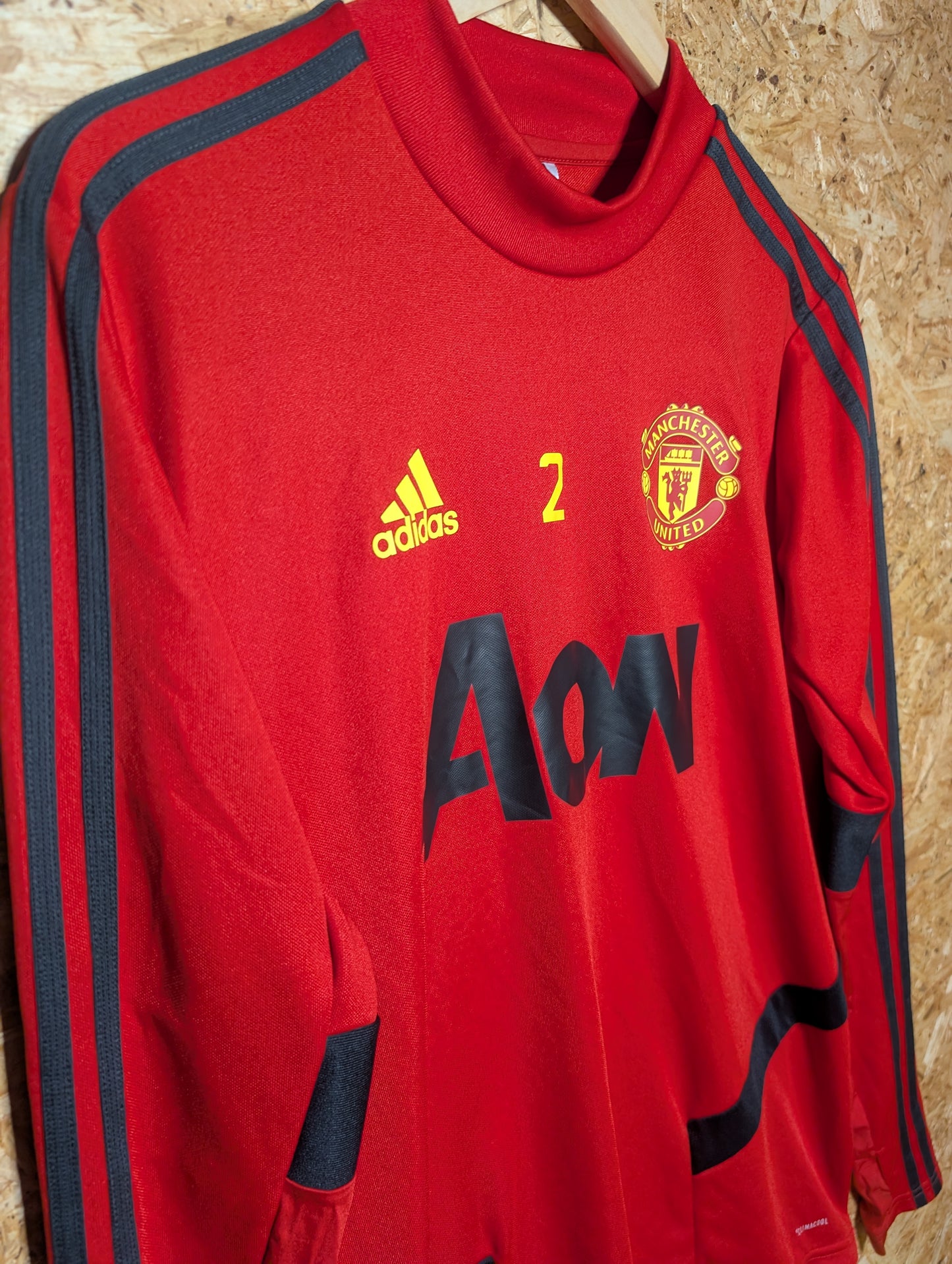 Manchester United 2019 Adidas Player Issued Training Top #2, Small (fits Medium)