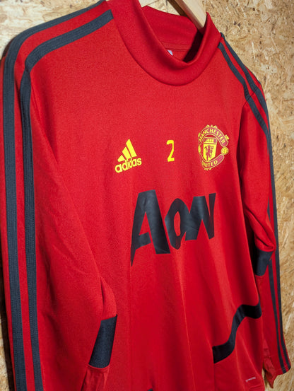 Manchester United 2019 Adidas Player Issued Training Top #2, Small (fits Medium)