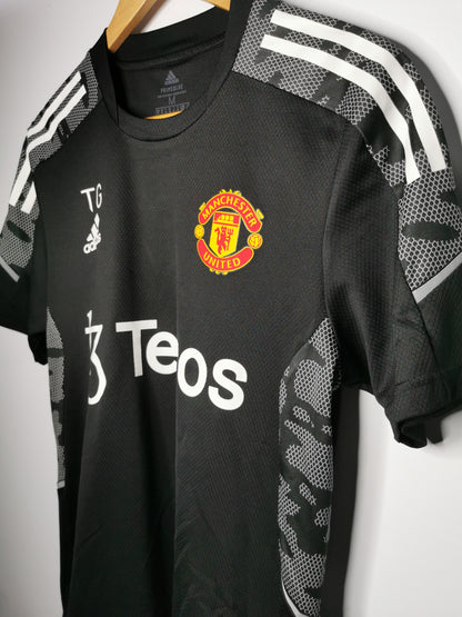 2021 Man United Staff Issued Training Tee, Medium