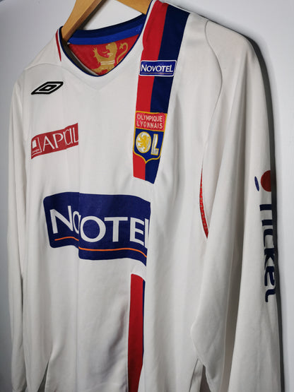 2006 Lyon Home Long Sleeve Karim Benzema Match Issued #19, X Large