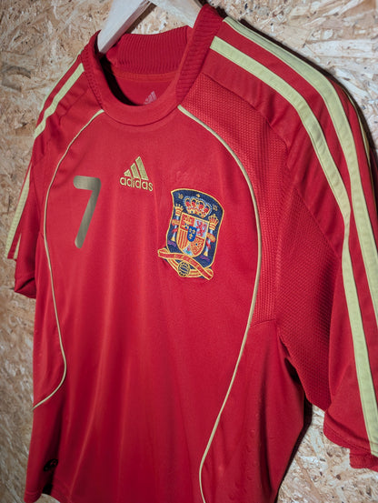 Authentic Spain 2008 Adidas Home 'David Villa 7' Authentic Football Shirt - Image 4