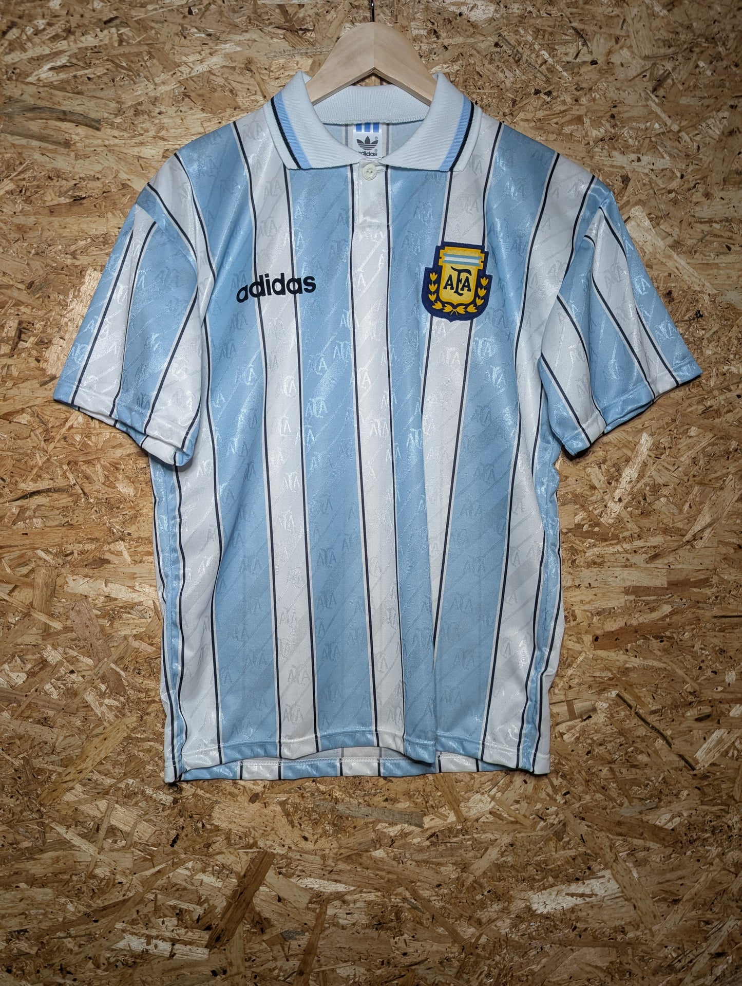 Authentic Argentina 1994 Adidas Banned Prototype Home Football Shirt (Image 1)