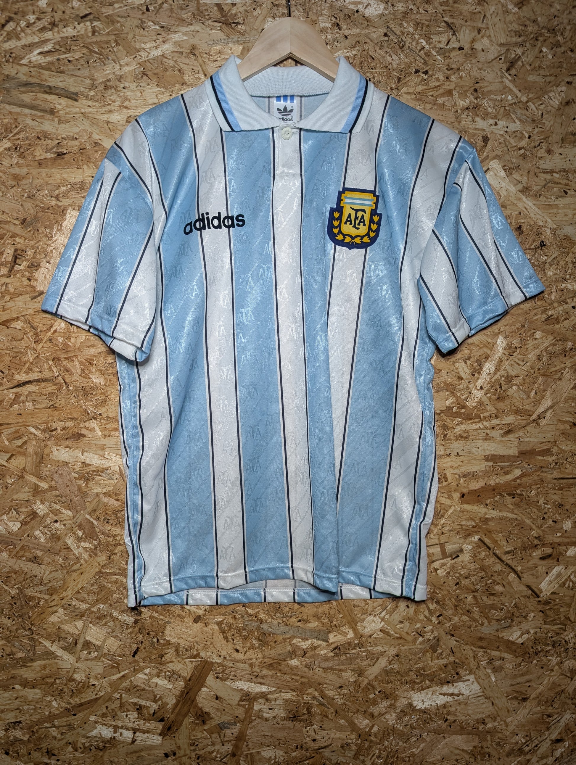 Authentic Argentina 1994 Adidas Banned Prototype Home Football Shirt (Image 1)