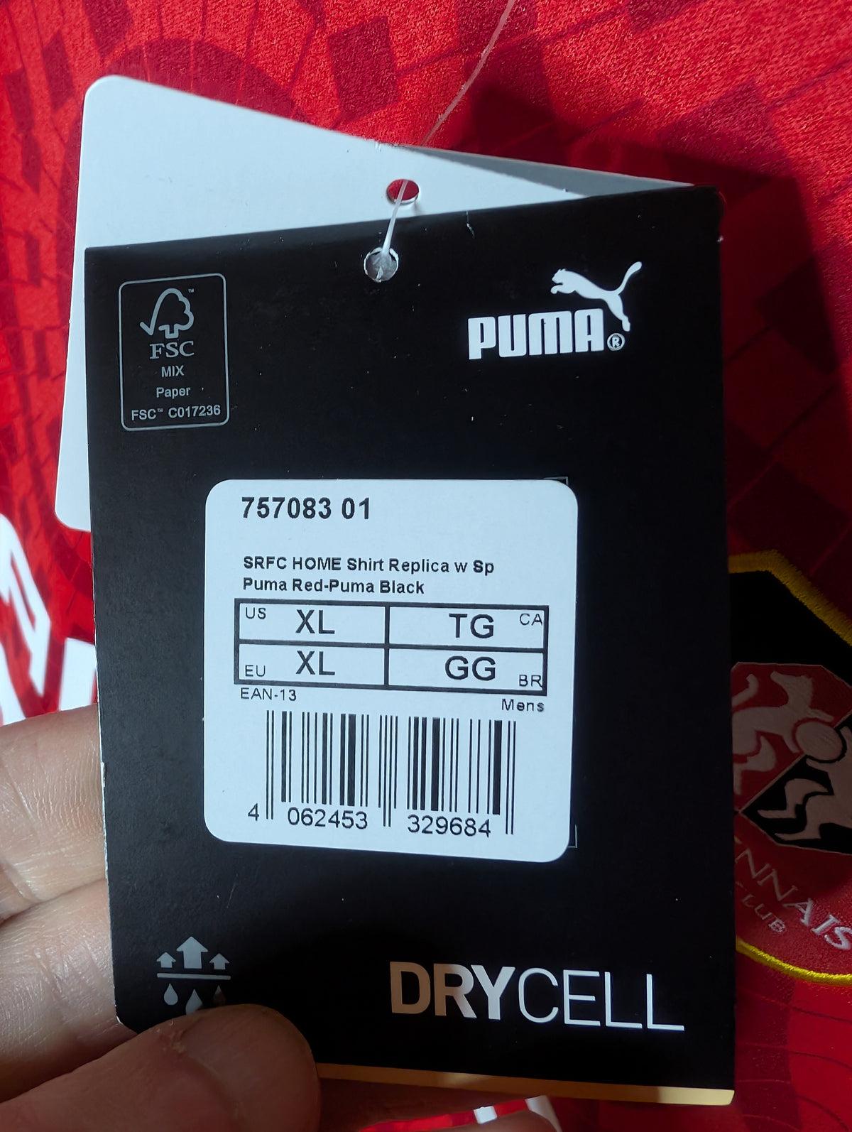 Stade Rennes 2020 Puma Home Football Shirt 'Camavinga 10' BNWT (Image 5)