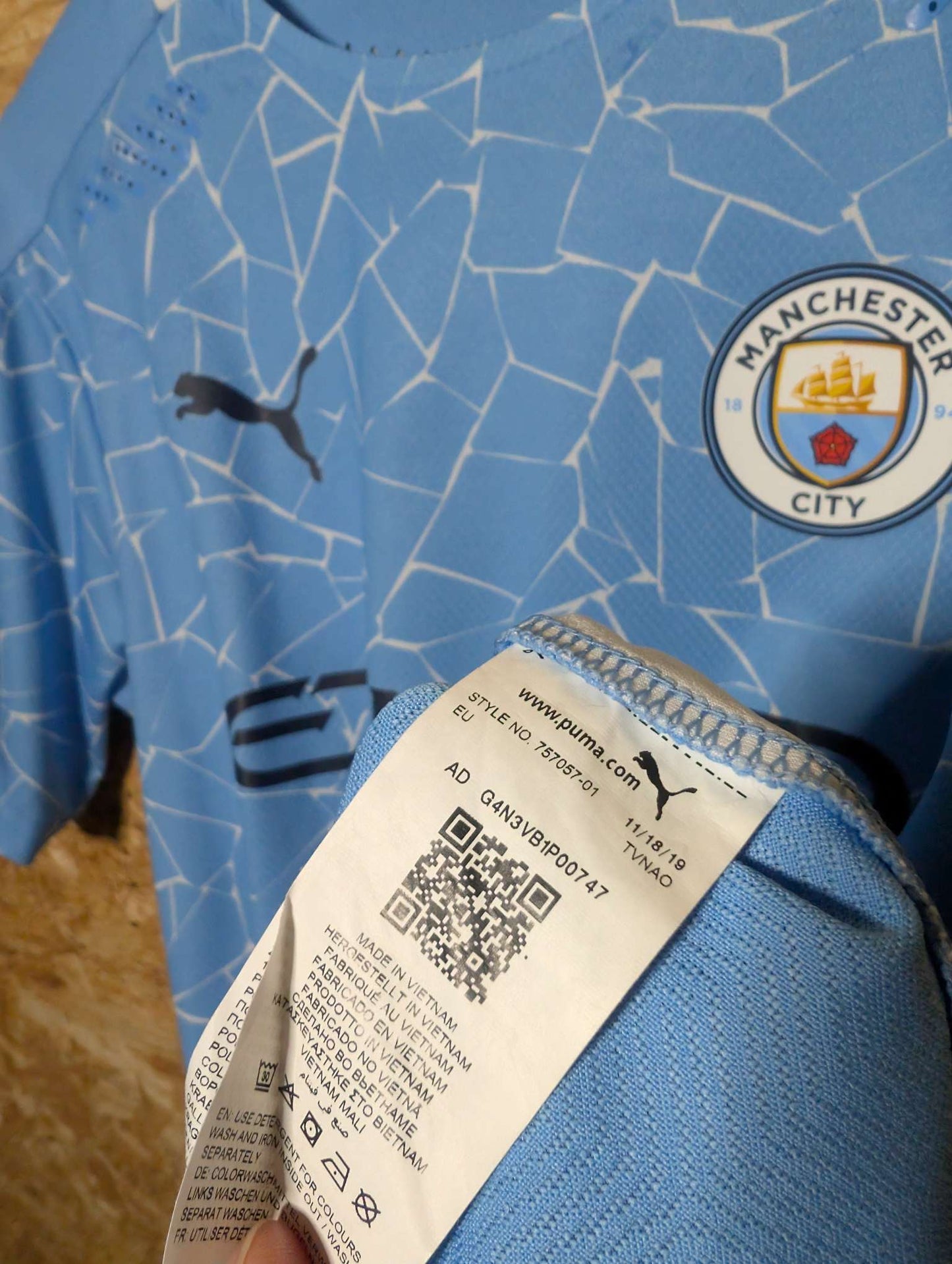 2020 Man City Home Player Spec 'Fernandinho 25', Medium