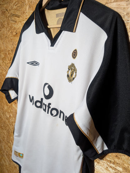 Manchester United Away 2001 Umbro Reversible Authentic Football Shirt, X Large