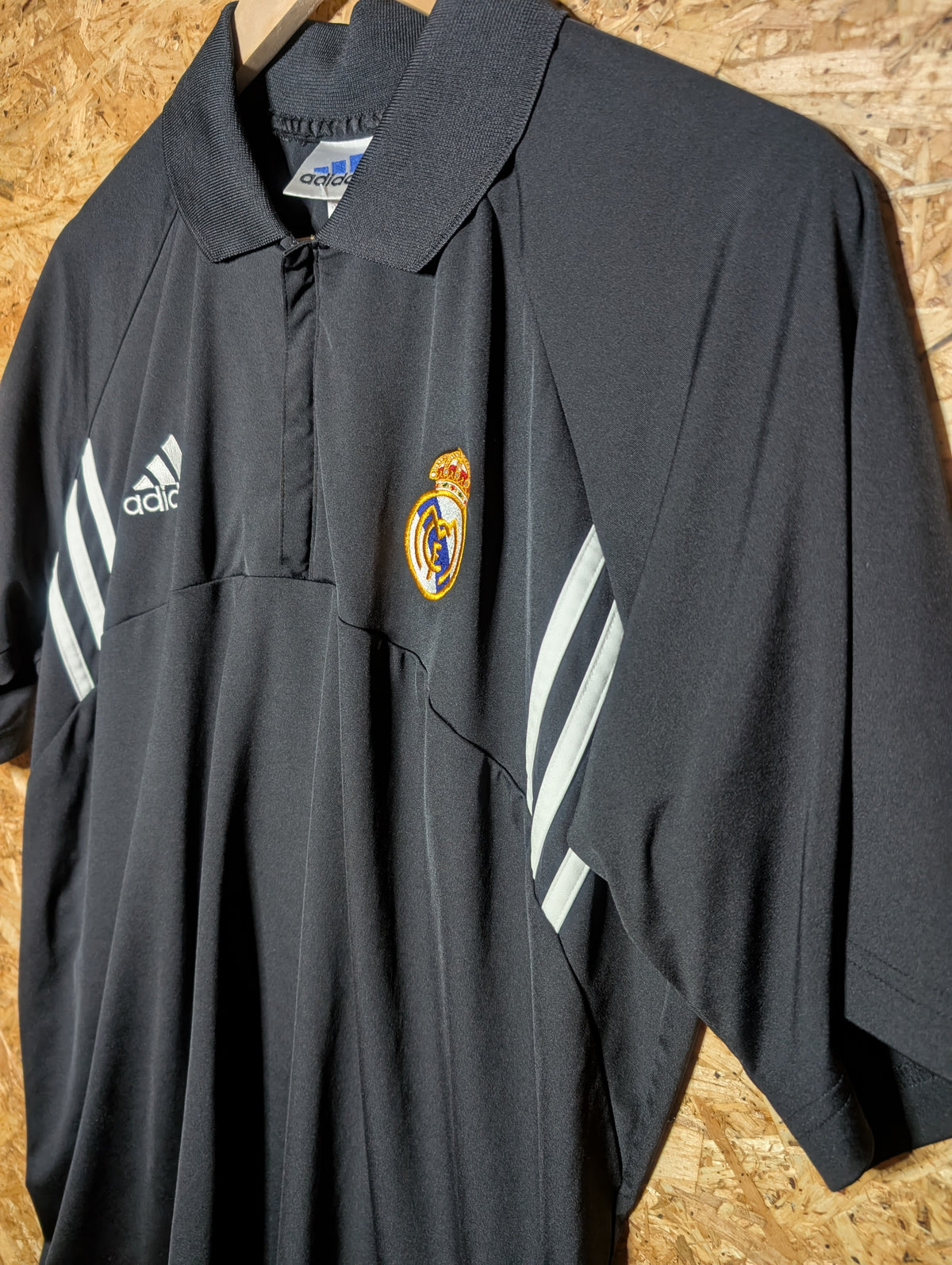 Authentic Real Madrid 2001 Adidas Centenary Football Polo Shirt, Medium (Image 4)