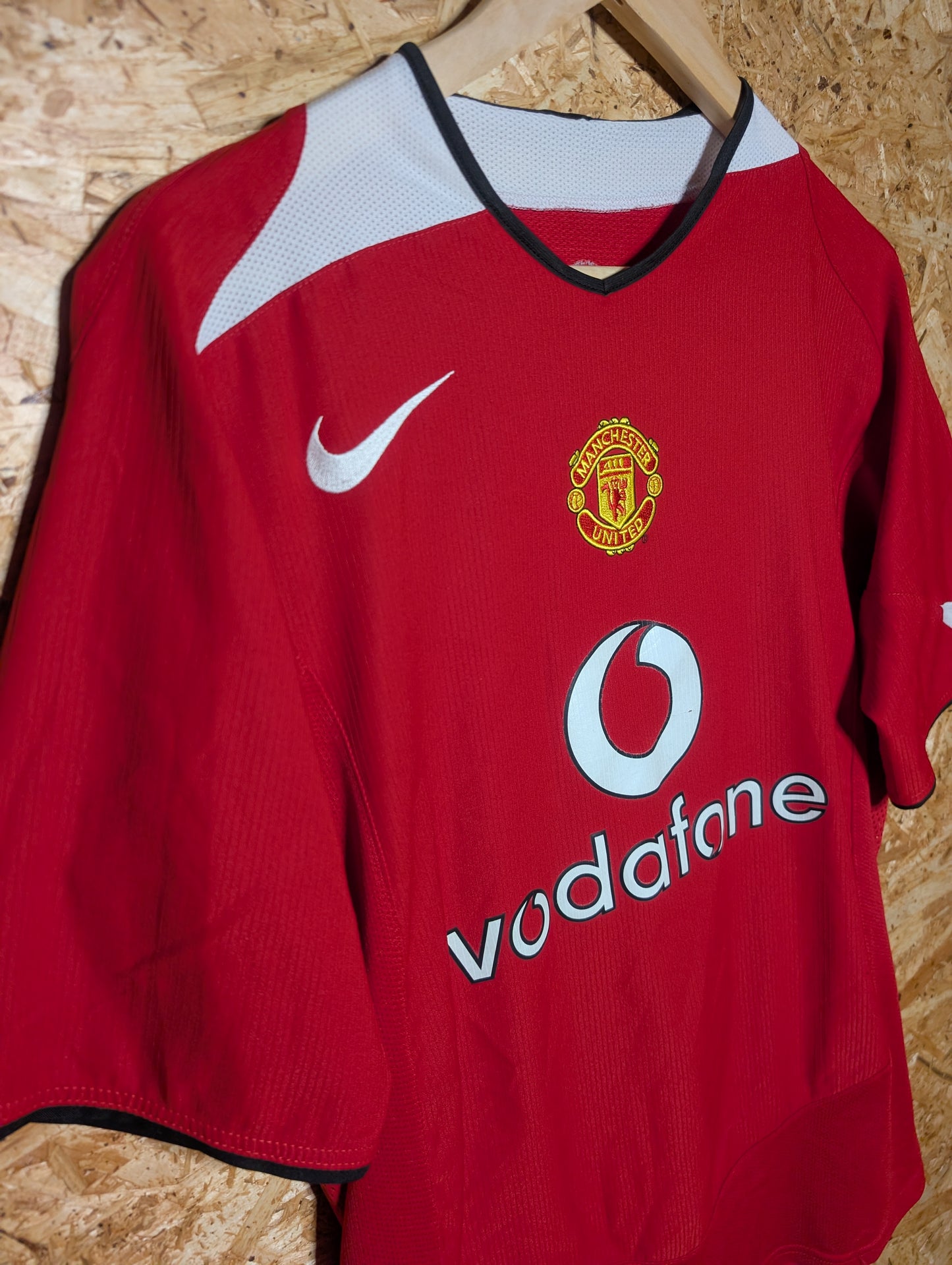 Manchester United Home 2004 Nike Authentic Football Shirt 'V. Nistelrooy 10', Medium