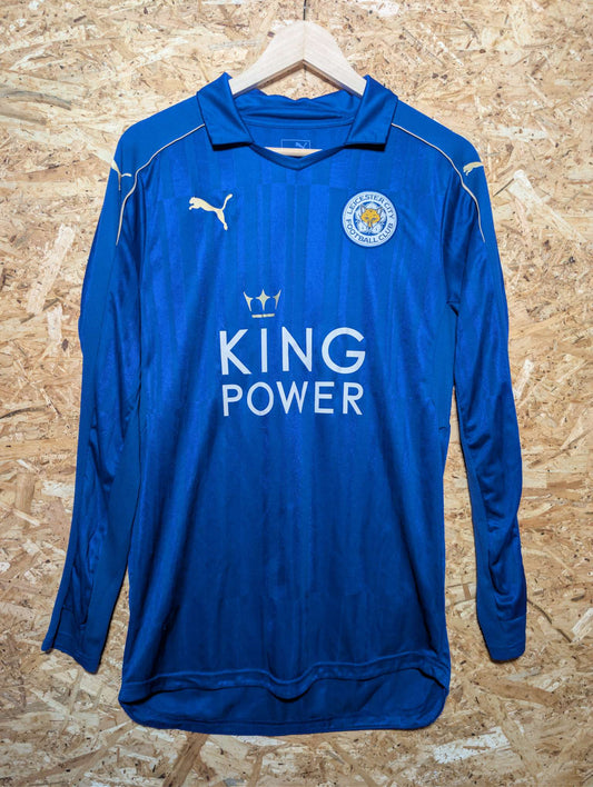 2016 Leicester City Home Long Sleeve 'Mahrez 26', Medium