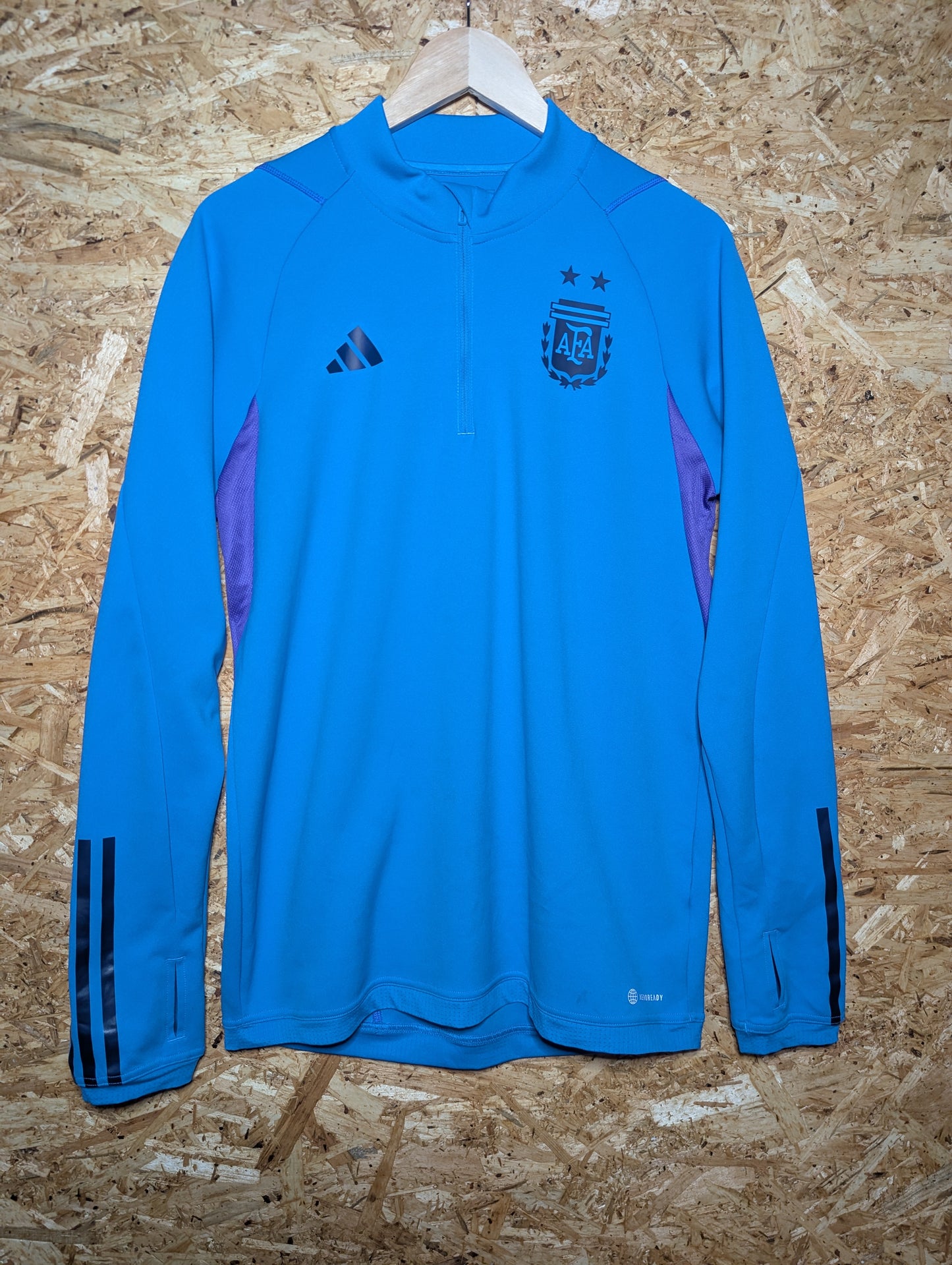 Authentic Argentina 2022 Adidas 2 Star Football Track Top - Image 1