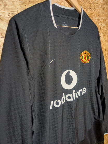Manchester United Away 2003 Nike Long Sleeve Authentic Football Shirt, Large