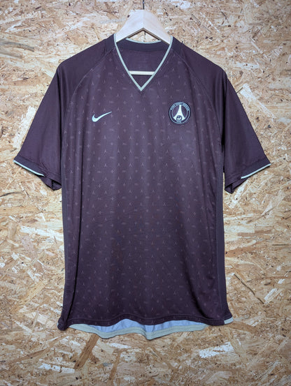 Authentic PSG 2006 Nike Brown Away Football Shirt, Large (Image 1)