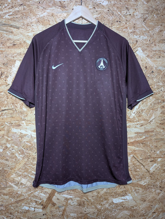 Authentic PSG 2006 Nike Brown Away Football Shirt, Large (Image 1)