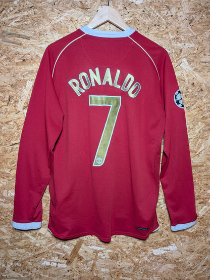 Manchester United Home 2006 Nike Long Sleeve Authentic Football Shirt 'Ronaldo 7', Large