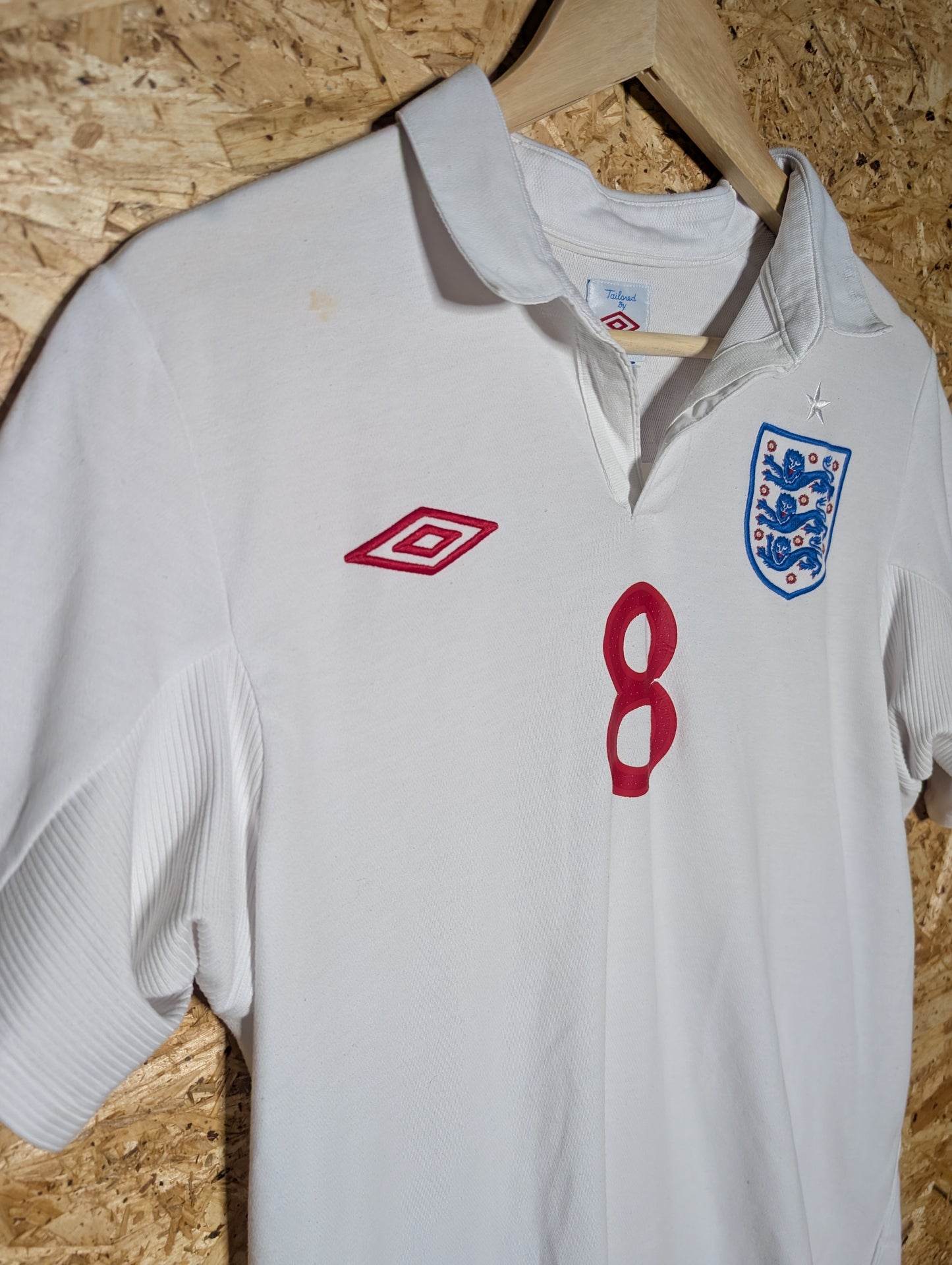 Authentic England 2010 Umbro Home 'Lampard 8' Authentic Football Shirt - Image 3