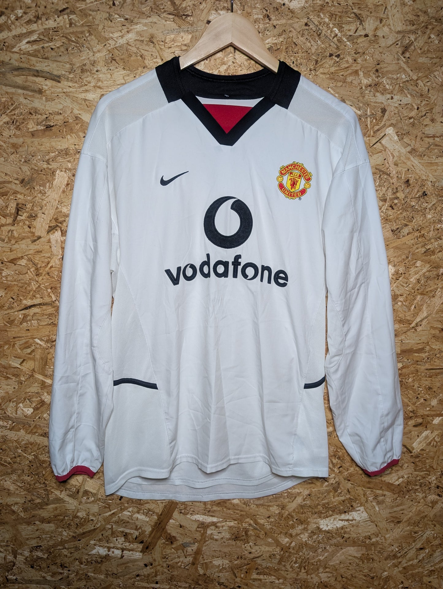 Manchester United Away 2002 Nike Long Sleeve Authentic Football Shirt, Medium