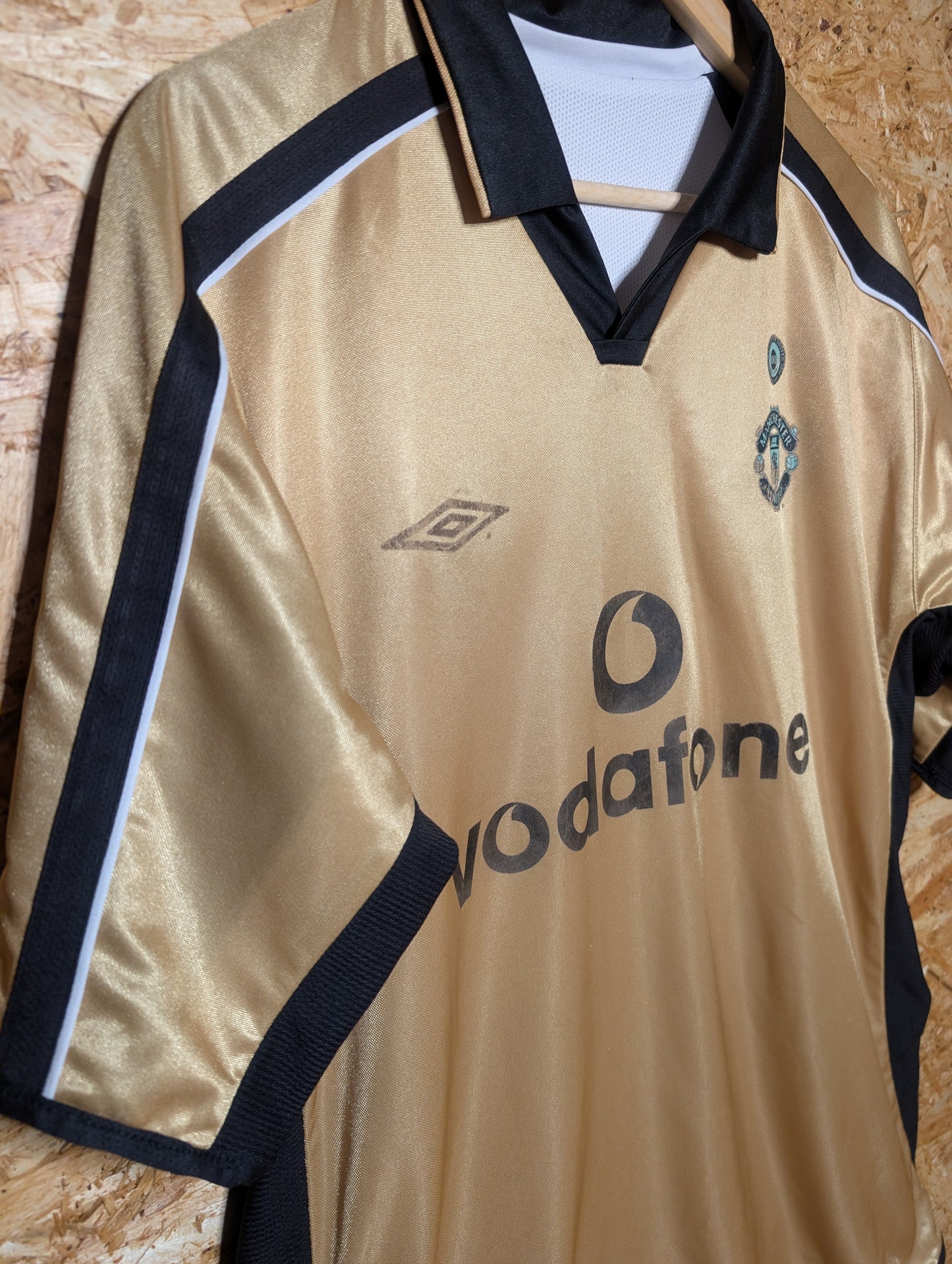 Manchester United Away 2001 Umbro Reversible Authentic Football Shirt, X Large