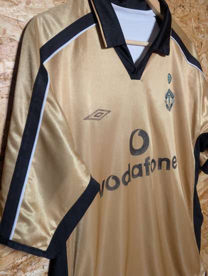Manchester United Away 2001 Umbro Reversible Authentic Football Shirt, X Large
