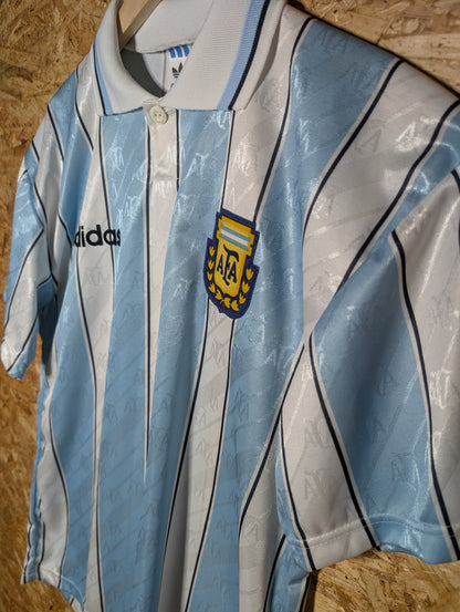 Authentic Argentina 1994 Adidas Banned Prototype Home Football Shirt (Image 4)