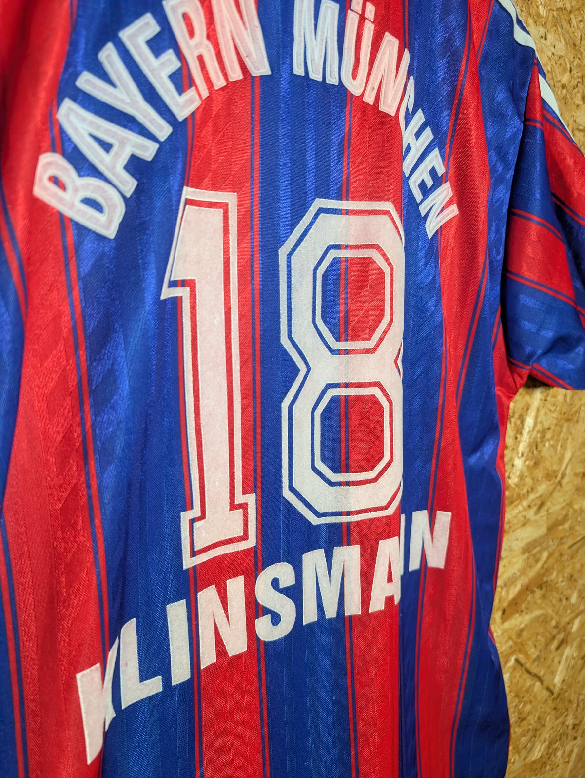 Authentic Bayern Munich 1995 Adidas Home Football Shirt 'Klinsmann 18' (Image 6)