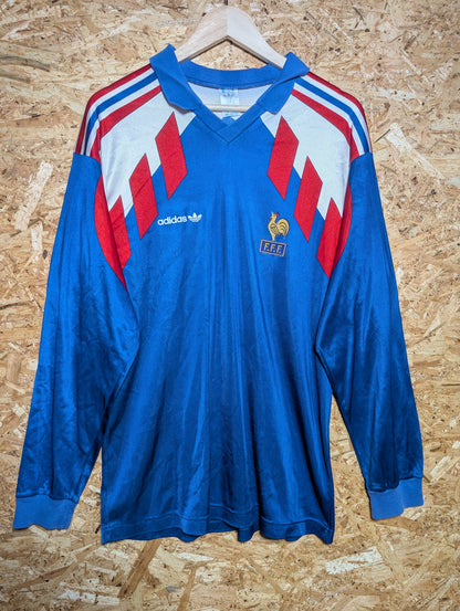 1990 France Home Long Sleeve, Large