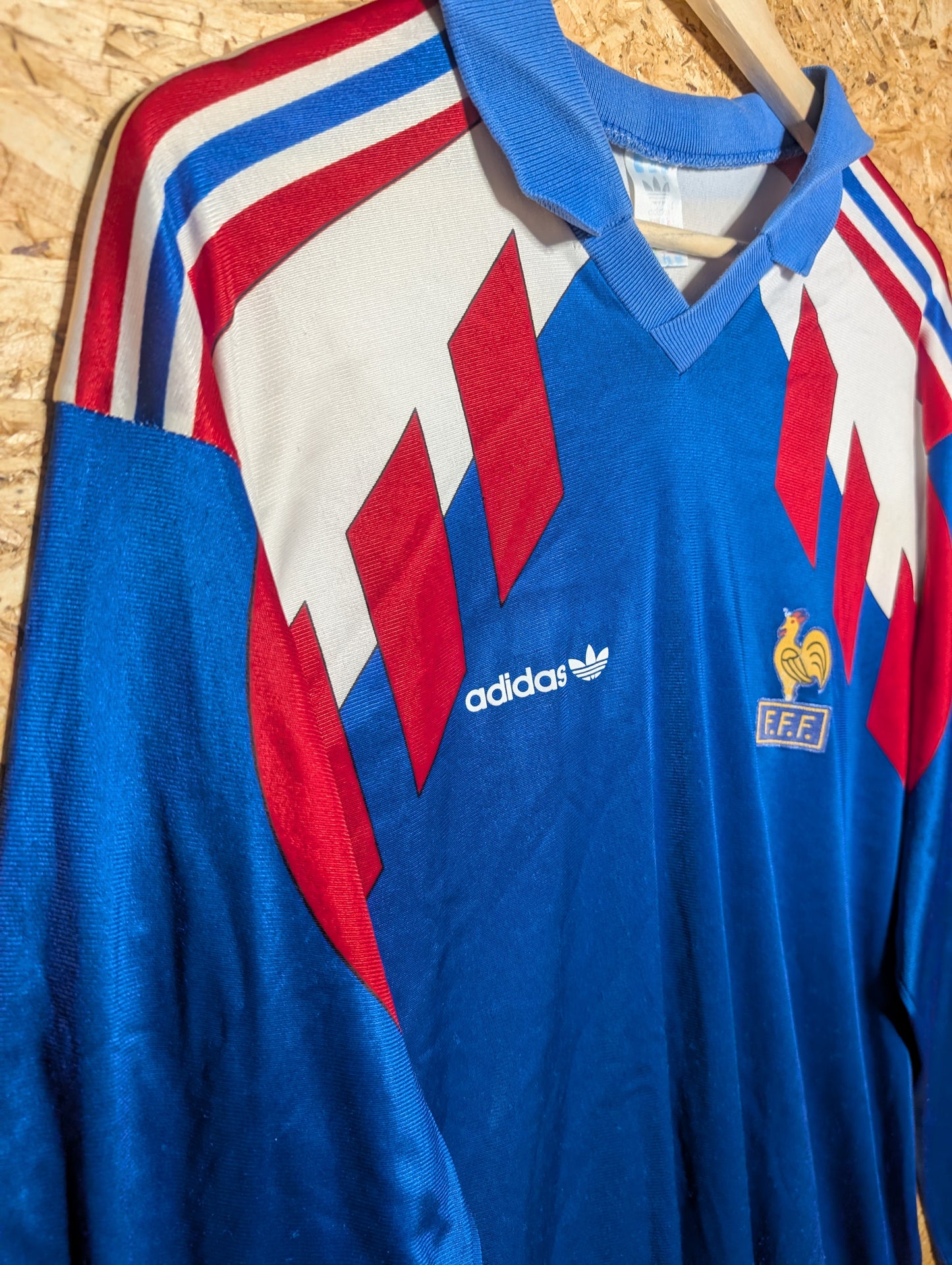 1990 France Home Long Sleeve, Large