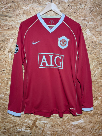 Manchester United Home 2006 Nike Long Sleeve Authentic Football Shirt 'Ronaldo 7', Large