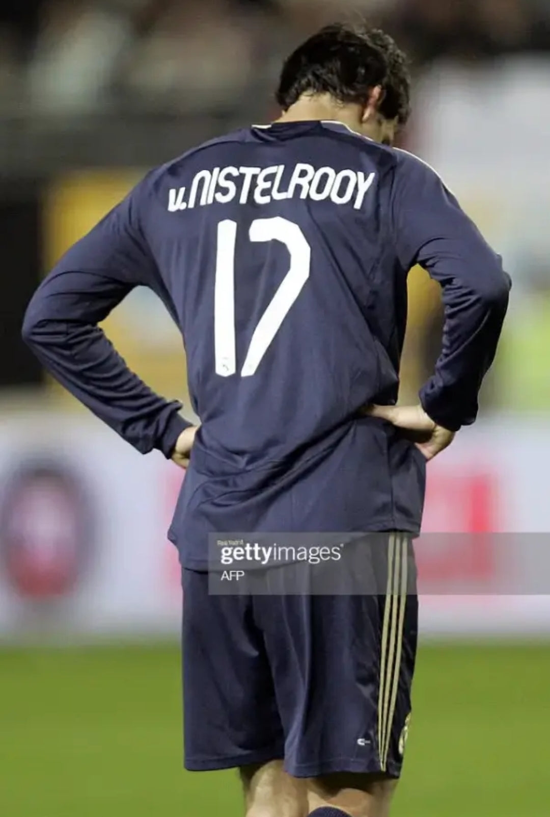 2007 Real Madrid Away Long Sleeve Match Worn 'v. Nistelrooy 17' vs Real Murcia