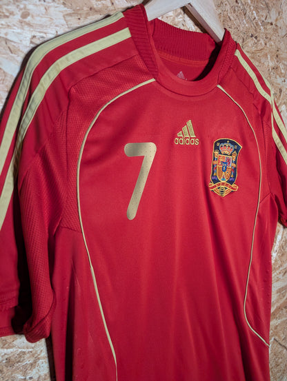 Authentic Spain 2008 Adidas Home 'David Villa 7' Authentic Football Shirt - Image 3