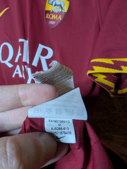 Authentic Roma 2019 Nike Player Spec Home Football Shirt 'De Rossi 16' (Image 6)