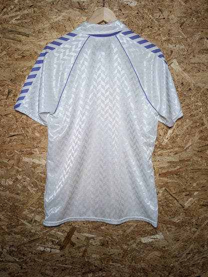 Authentic Real Madrid 1986 Hummel White Home Football Shirt, Large (Image 2)