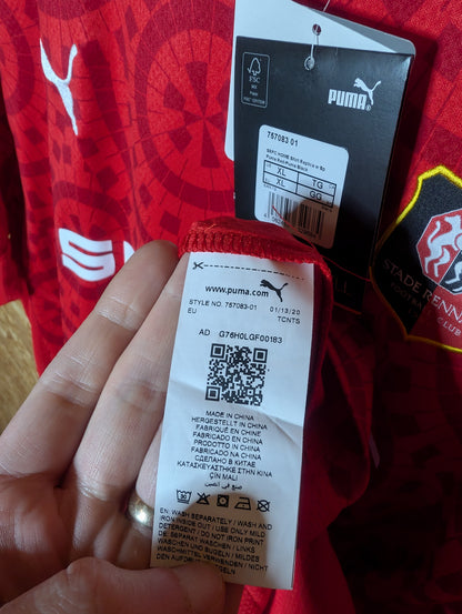 Stade Rennes 2020 Puma Home Football Shirt 'Camavinga 10' BNWT (Image 6)