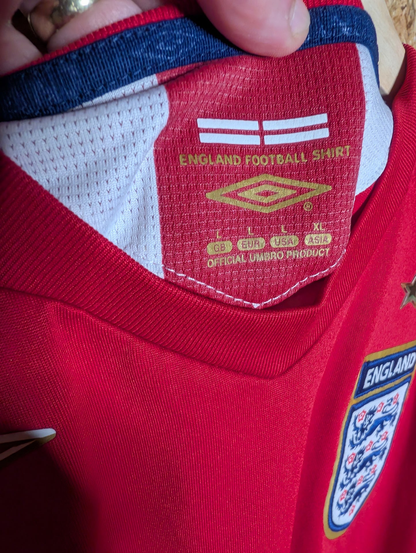 Authentic England 2006 Umbro Away 'Lampard 8' Authentic Football Shirt - Image 5