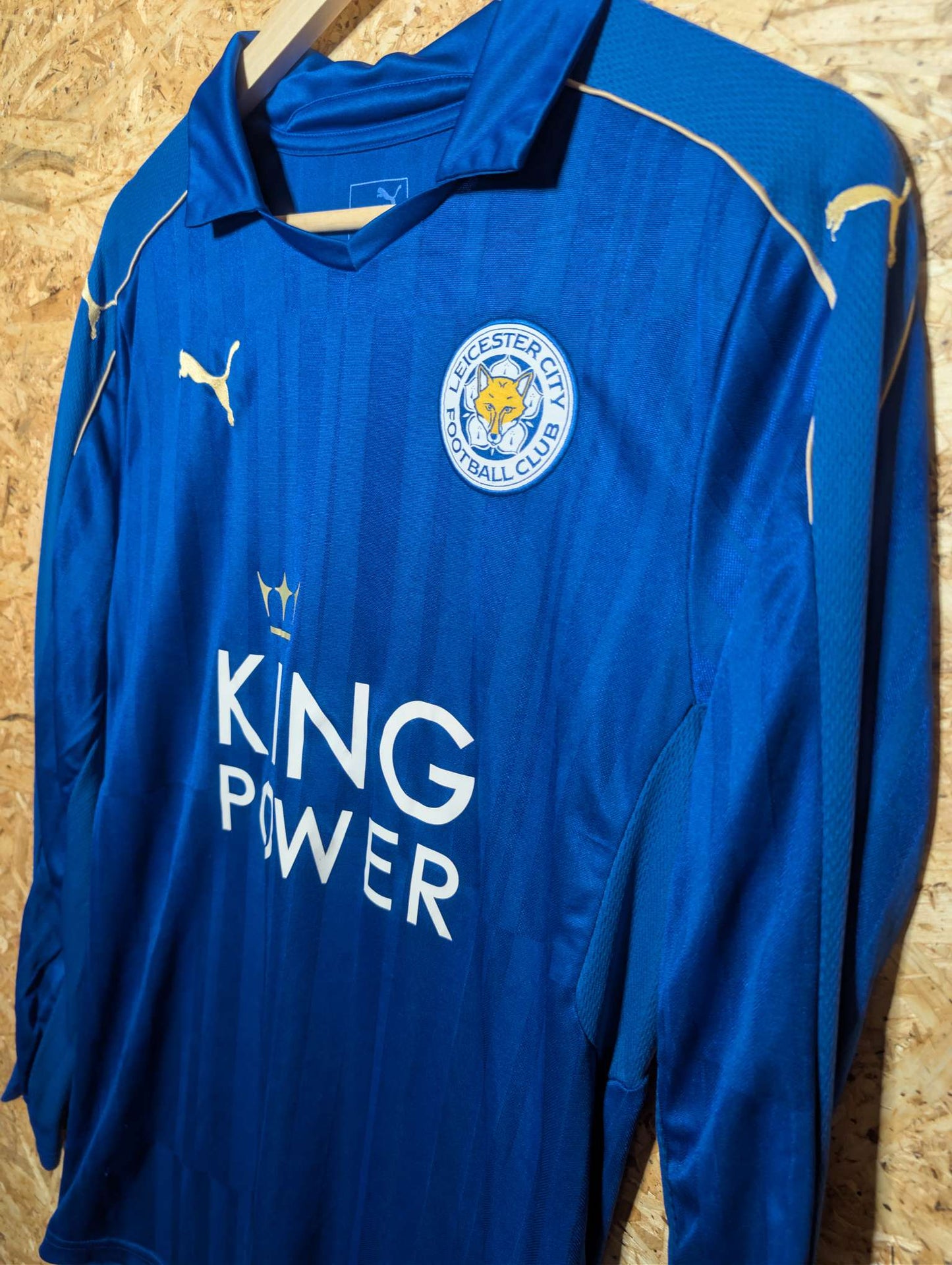 2016 Leicester City Home Long Sleeve 'Mahrez 26', Medium