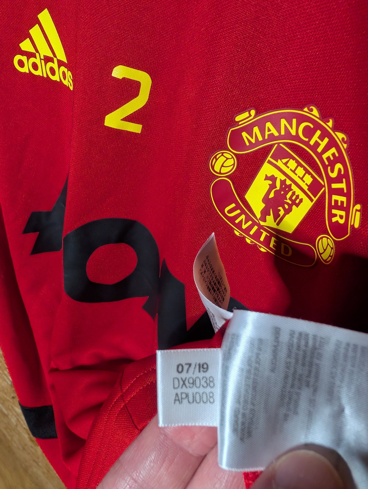 Manchester United 2019 Adidas Player Issued Training Top #2, Small (fits Medium)